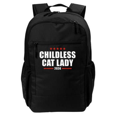 Hildless Cat Lady Ladies Is Voting Kamala 2024 Childless Cat Lady Daily Commute Backpack