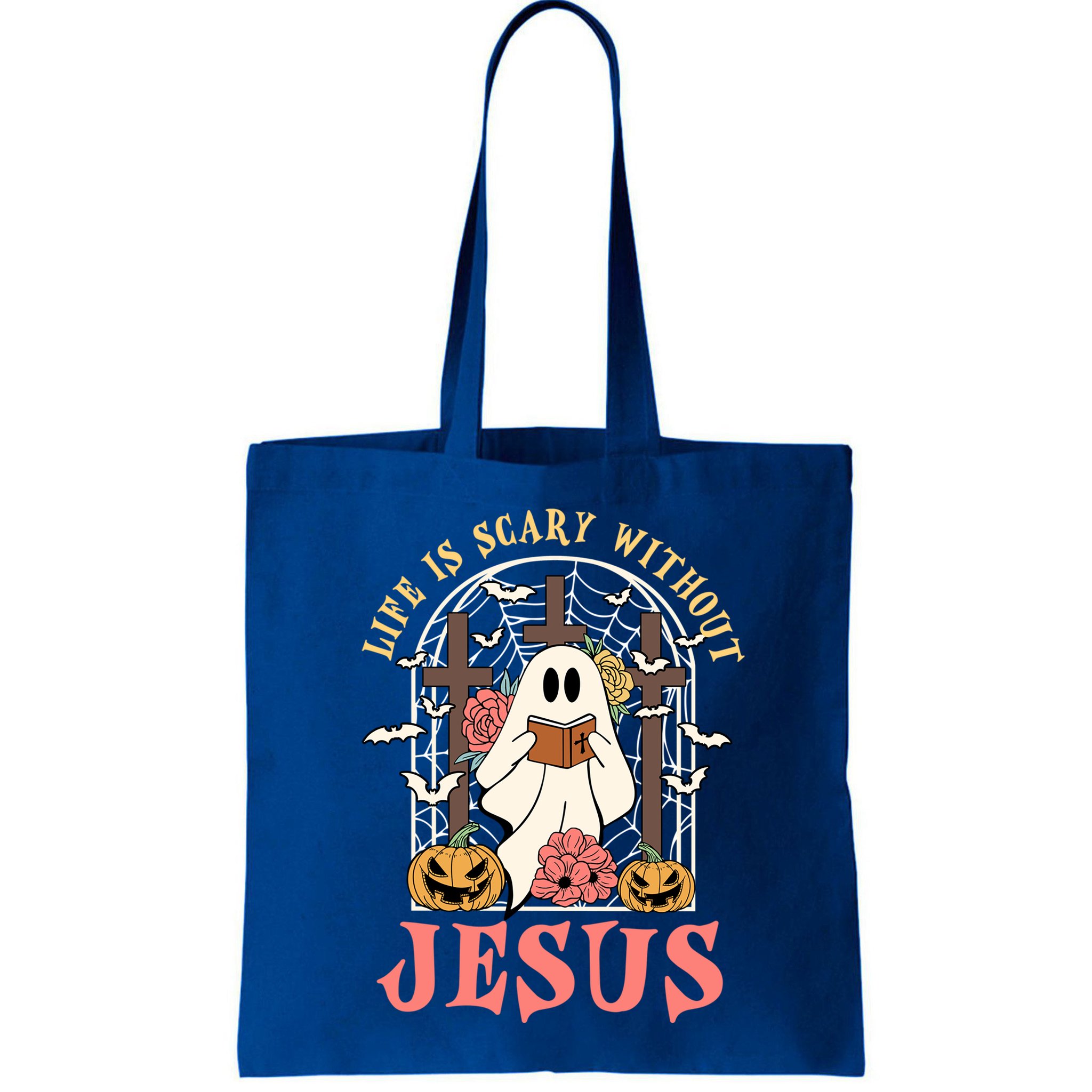 Halloween Christian Life Is Scary Without Jesus Lover Groovy Cute Gift Bag