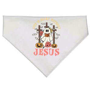 Halloween Christian Life Is Scary Without Jesus Lover Groovy Cute Gift USA-Made Doggie Bandana