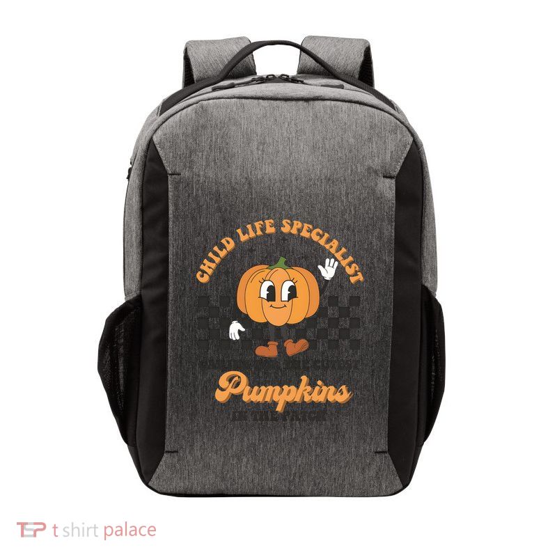 Halloween Child Life Specialist Pumpkin In The Patch Vector Backpack