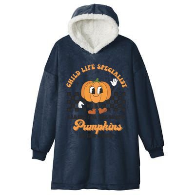 Halloween Child Life Specialist Pumpkin In The Patch Hooded Wearable Blanket