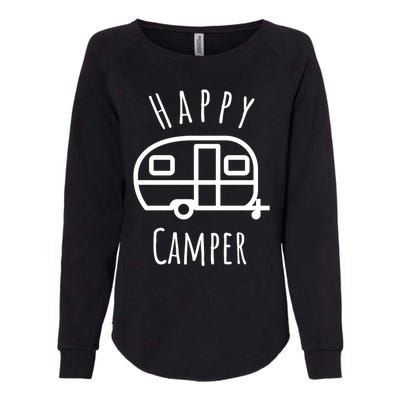 Happy Camper Lake Life Campfire Bonfire Camping Gift Womens California Wash Sweatshirt