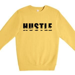 Hustle City Logo Premium Crewneck Sweatshirt