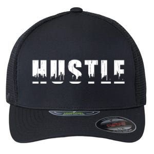 Hustle City Logo Flexfit Unipanel Trucker Cap