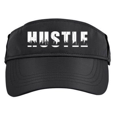 Hustle City Logo Adult Drive Performance Visor