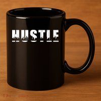 Hustle City Logo 11oz C Handle Ceramic Mug