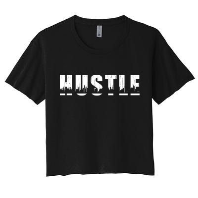 Hustle City Logo Crop Top