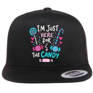 Halloween Candy Lollipop Cute Gift Flat Bill Trucker Hat