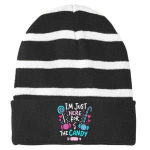 Halloween Candy Lollipop Cute Gift Striped Beanie with Solid Band