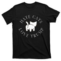 Hate Cats Love Trump Vote Trump 2024 T-Shirt