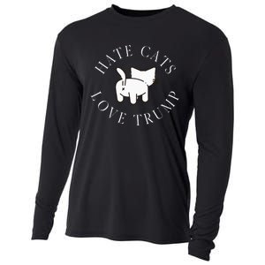 Hate Cats Love Trump Vote Trump 2024 Cooling Performance Long Sleeve Crew