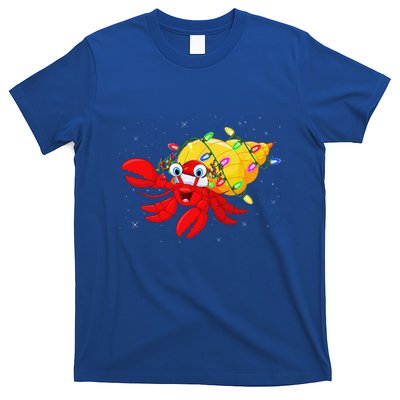 Hermit Crab Lover Xmas Lighting Santa Hermit Crab Christmas T-Shirt