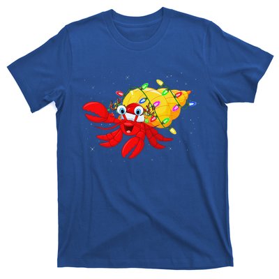 Hermit Crab Lover Xmas Lighting Santa Hermit Crab Christmas T-Shirt