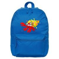 Hermit Crab Lover Xmas Lighting Santa Hermit Crab Christmas 16 in Basic Backpack