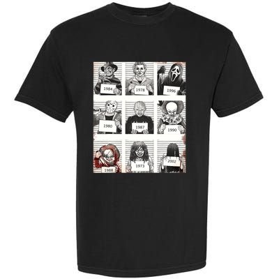 Halloween Creepy Legends Killer Mugshots Horror Fan Gifts Garment-Dyed Heavyweight T-Shirt