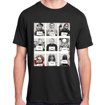 Halloween Creepy Legends Killer Mugshots Horror Fan Gifts Adult ChromaSoft Performance T-Shirt