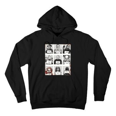 Halloween Creepy Legends Killer Mugshots Horror Fan Gifts Tall Hoodie