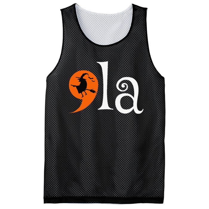 Halloween Comma La Kamala Harris 2024 Presidential Campaign Mesh Reversible Basketball Jersey Tank