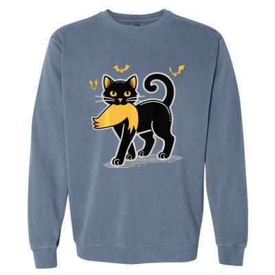 Halloween Cat Ladies For Kamala Harris Donald Trump 2024 Garment-Dyed Sweatshirt