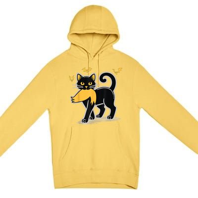 Halloween Cat Ladies For Kamala Harris Donald Trump 2024 Premium Pullover Hoodie