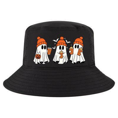 Halloween Coffee Lover Ghost Cool Comfort Performance Bucket Hat