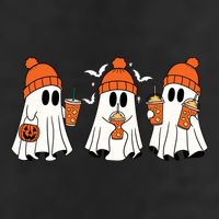 Halloween Coffee Lover Ghost Cool Comfort Performance Bucket Hat