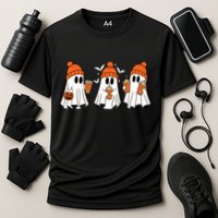Halloween Coffee Lover Ghost Cooling Performance Crew T-Shirt