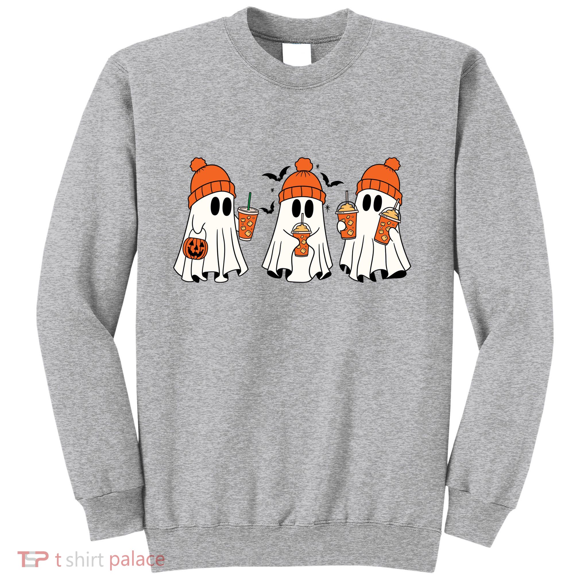 Halloween Coffee Lover Ghost Sweatshirt