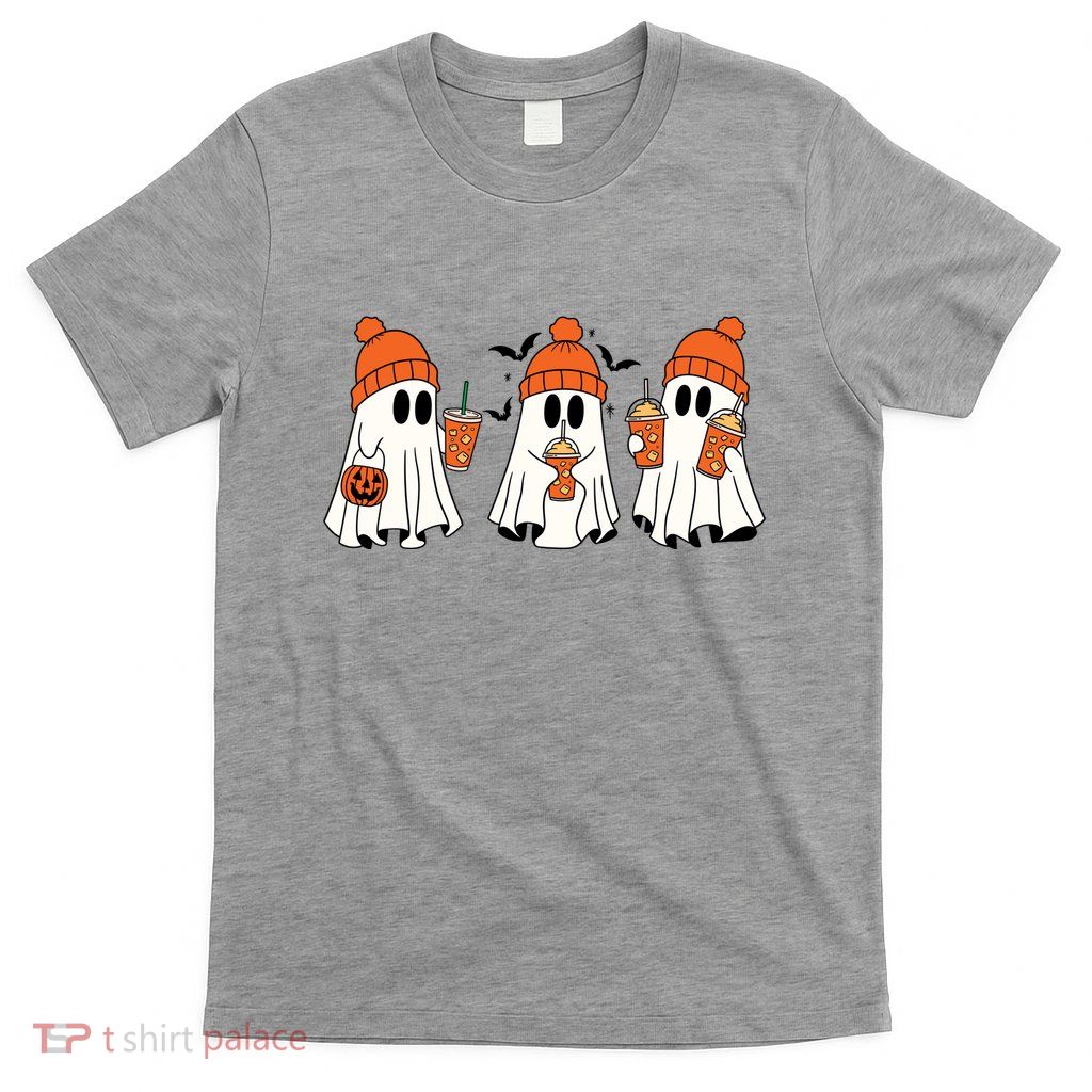 Halloween Coffee Lover Ghost T-Shirt