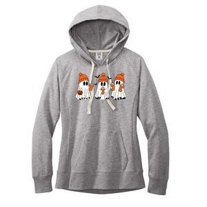 Halloween Coffee Lover Ghost Women's Fleece Hoodie