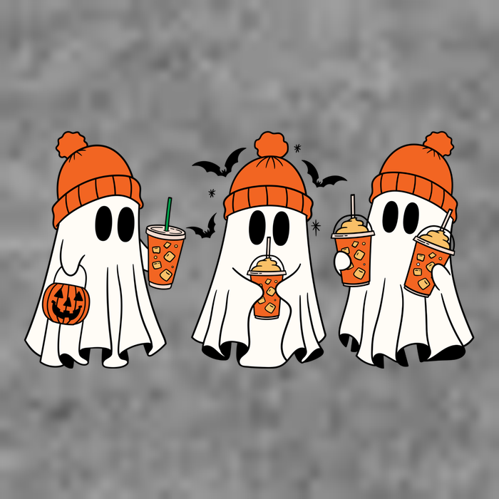 Halloween Coffee Lover Ghost Polo