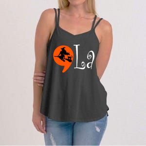 Halloween Comma La Kamala Harris 2024 Presidential Campaign Women's Strappy Tank