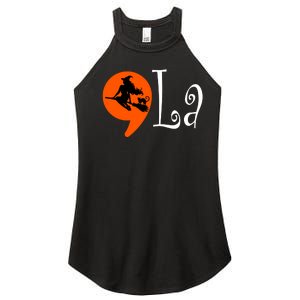 Halloween Comma La Kamala Harris 2024 Presidential Campaign Women's Perfect Tri Rocker Tank