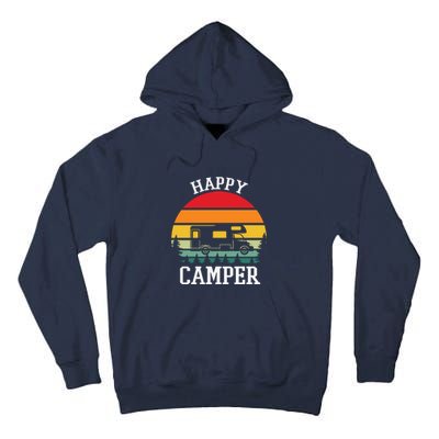 Happy Camper Lake Life Campfire Camping Gift Tall Hoodie