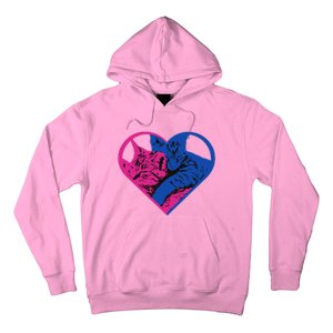 Heart Cat Lovers Tv Hoodie