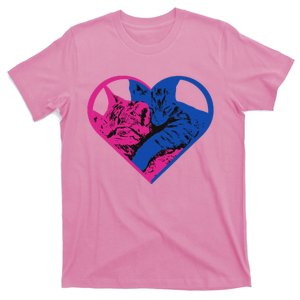 Heart Cat Lovers Tv T-Shirt