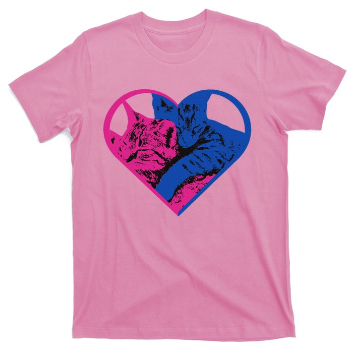 Heart Cat Lovers Tv T-Shirt