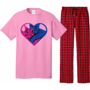 Heart Cat Lovers Tv Pajama Set