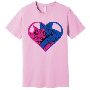 Heart Cat Lovers Tv Premium T-Shirt