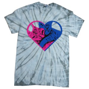 Heart Cat Lovers Tv Tie-Dye T-Shirt