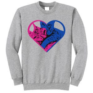 Heart Cat Lovers Tv Sweatshirt