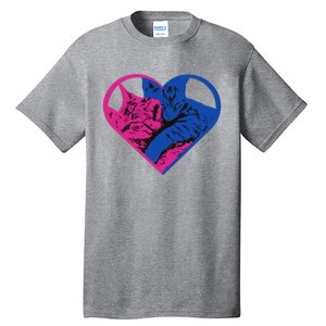 Heart Cat Lovers Tv Tall T-Shirt