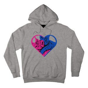 Heart Cat Lovers Tv Tall Hoodie