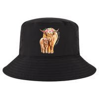 Highland Cattle Lover Cow Calf Farm Love One Another Cute Cool Comfort Performance Bucket Hat