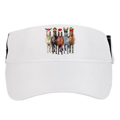 Horse Christmas Lights Holiday Season Xmas Adult Drive Performance Visor