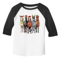 Horse Christmas Lights Holiday Season Xmas Toddler Fine Jersey T-Shirt