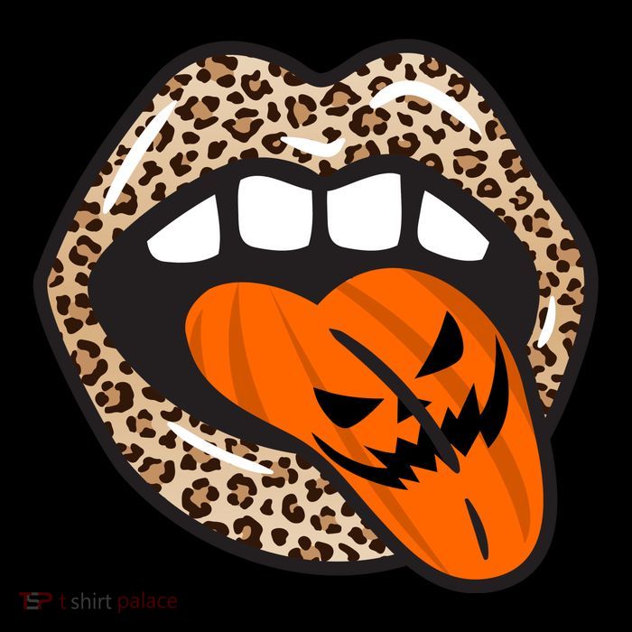 Halloween Cheetah Lips Pumpkin Wool Snapback Cap