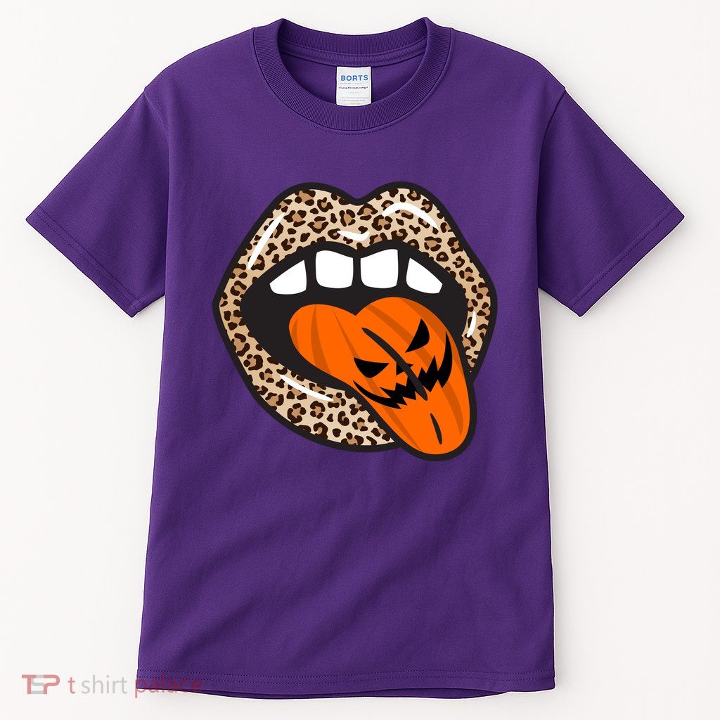 Halloween Cheetah Lips Pumpkin Tall T-Shirt