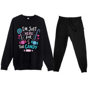 Halloween Candy Lollipop Cute Gift Premium Crewneck Sweatsuit Set