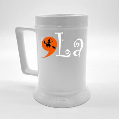 Halloween Comma La Kamala Harris 2024 Presidential Beer Stein